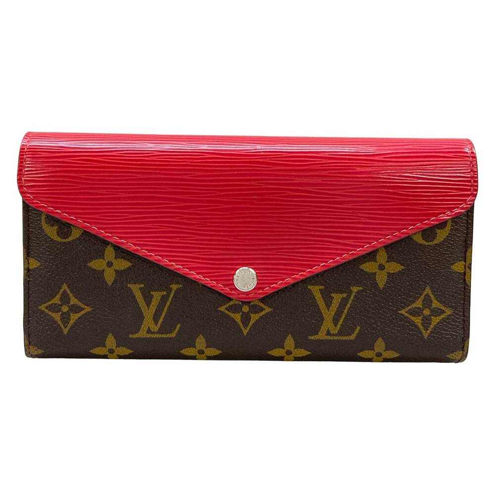 Louis Vuitton Portfolio Marie-Louise Others Long Wallet Brown Red